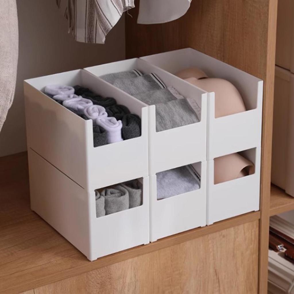 Organizator din plastic, cu fața deschisă, sertar de gunoi, design multifuncțional, stivuibile, pentru bucătărie