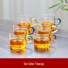 ZISIZ Heat-Resistant Glass Tea Cup with Crystal Infuser