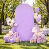 White Double-Sided Half-Round Cross Wedding Arch Kit for Party Decorations