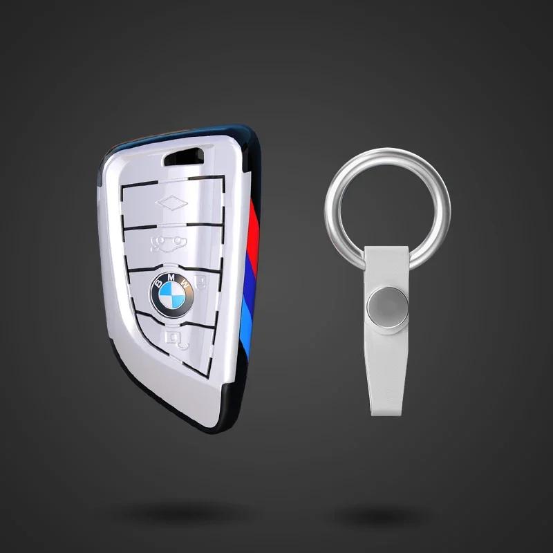 Key Case Cover Fibler Silicone For BMW X1 X3 X4 X5 X6 F15 F16 F48 G30 G38 525 540 740 1 2 5 7 Series 218i Case