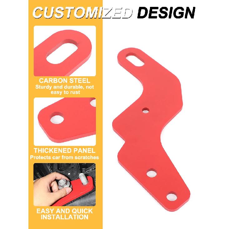 Car Towing Bars Kit Rear Bumper Bar Towing Trailer Hook Rear Frame Side Tow Hook Car Accessory For Toyota Tundra XK70 2022-2026