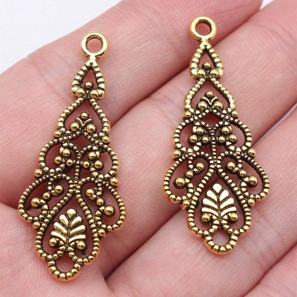 Berloques Pingentes Ondulados Gota de Água Espiral Materiais de Joalheria Infantil QC135