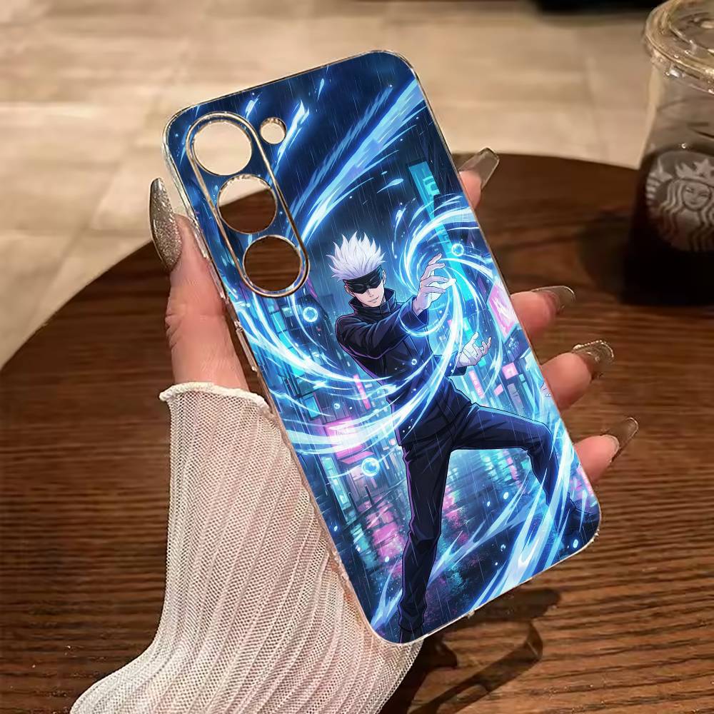 

Popular Anime Characters S-satoru- Gojo Clear Phone Case for Samsung Galaxy A71, A70, A52, A51, A40, A30 Samsung a12
