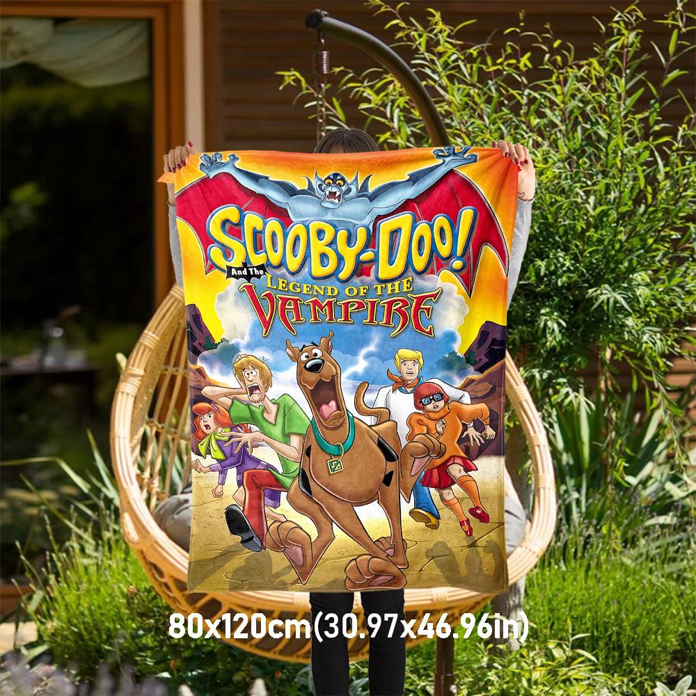 

1PC Scooby-Doo! Vampire Outdoor Flannel Blanket Soft Plush Decor for Picnics, camping,Bedroom, Playroom, Office1179A 80x120cm(31x47inch)