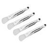 4pcs Face Mask Brushes Set Double Ended Silicone Aluminum Handle Cosmetic Beauty Tool