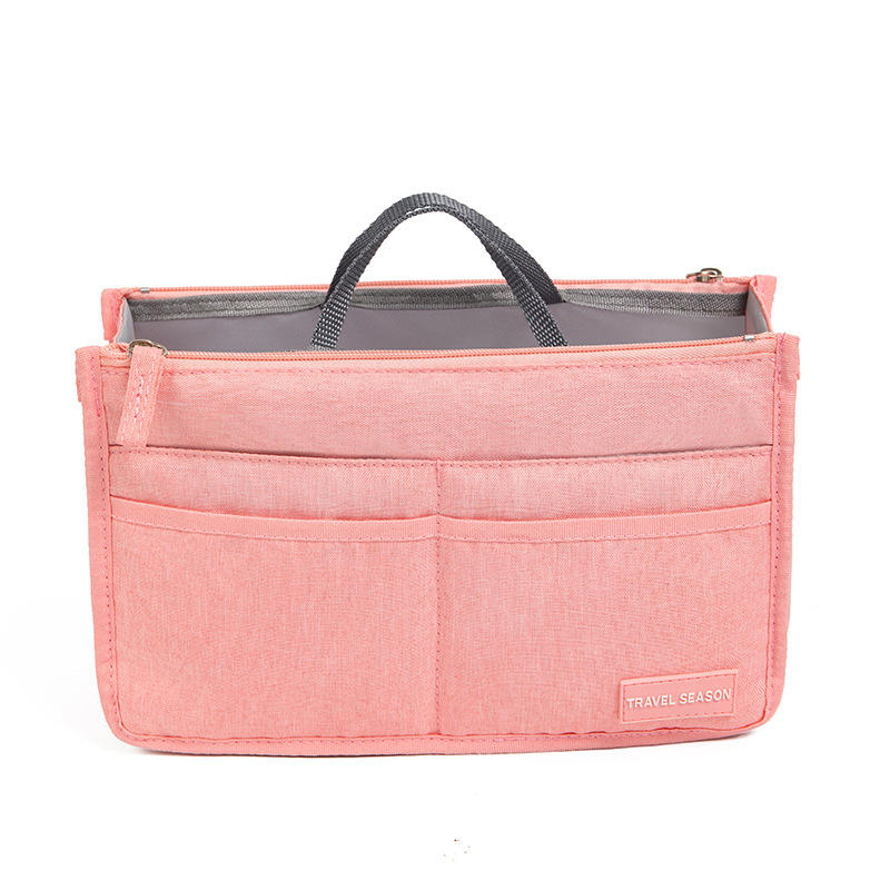 Fashion Travel Tote Bag Shaper Insert with Handles Large Capacity Purse Organizer Liner Bag Multifunctional Cosmetic Bag