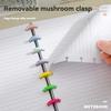 Colored Mushroom Hole Loose-Leaf Notebook | A5/A6/B5 Sizes | Reusable Refillable Binder Notebook for School & Office