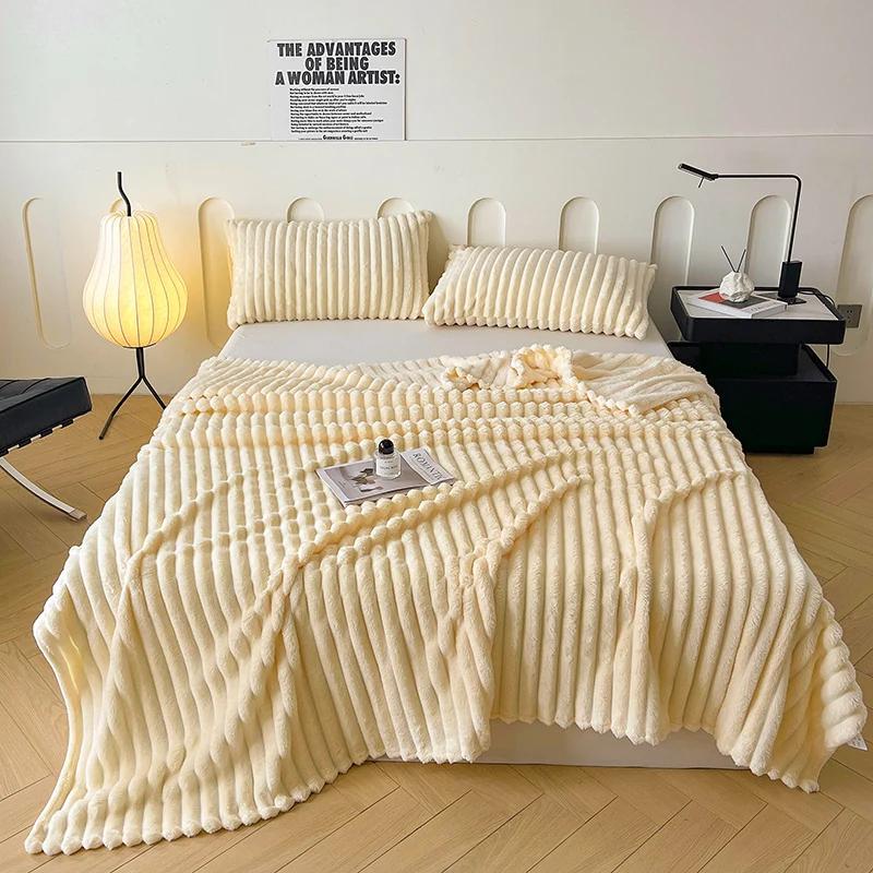 1 Stück Einfarbige Überwurfdecke Antistatisch Kuschelig Weich Warme Decke für Schlafzimmer Wohnzimmer Sofa Reise Camping Überwurfdecke