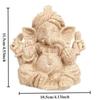 Sandstone Ganesha Statue Hand Carved Elephant God Sculpture Indian Divine Blessing Decor Yoga Meditation Altar Centerpiece