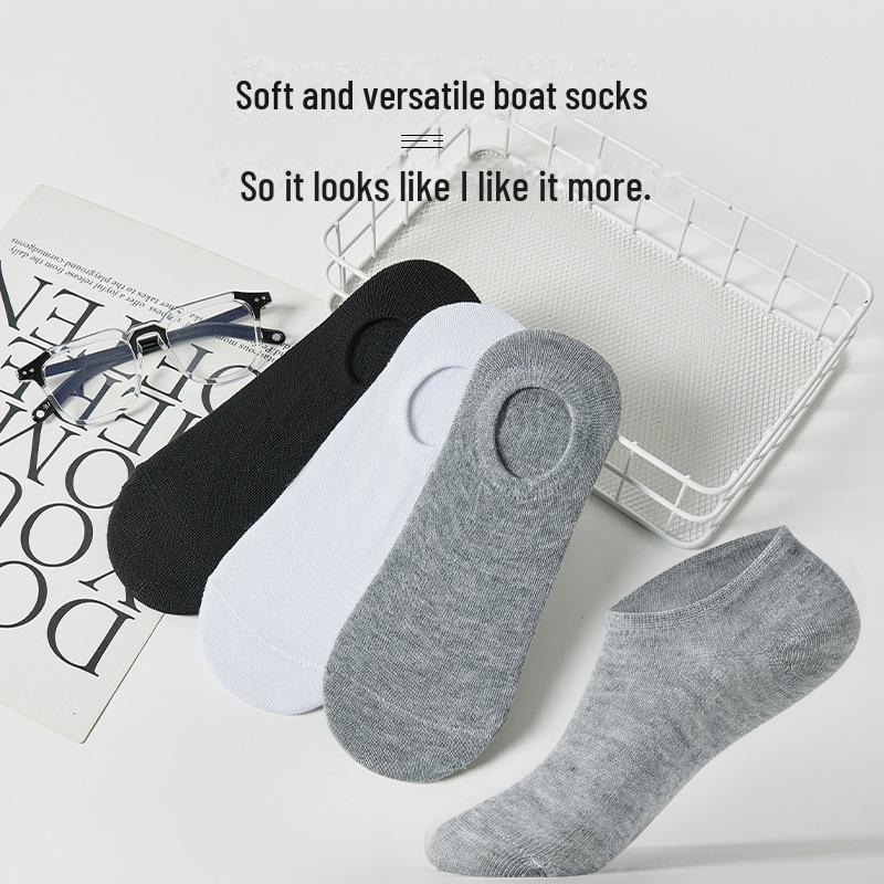 Unisex Mid-Tube Sports Socks - Black, White, Gray, Soft Cotton, Simple Design