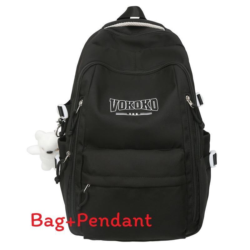 Nylon College Backpack With Breathable Ventilated Design For School And Travel
