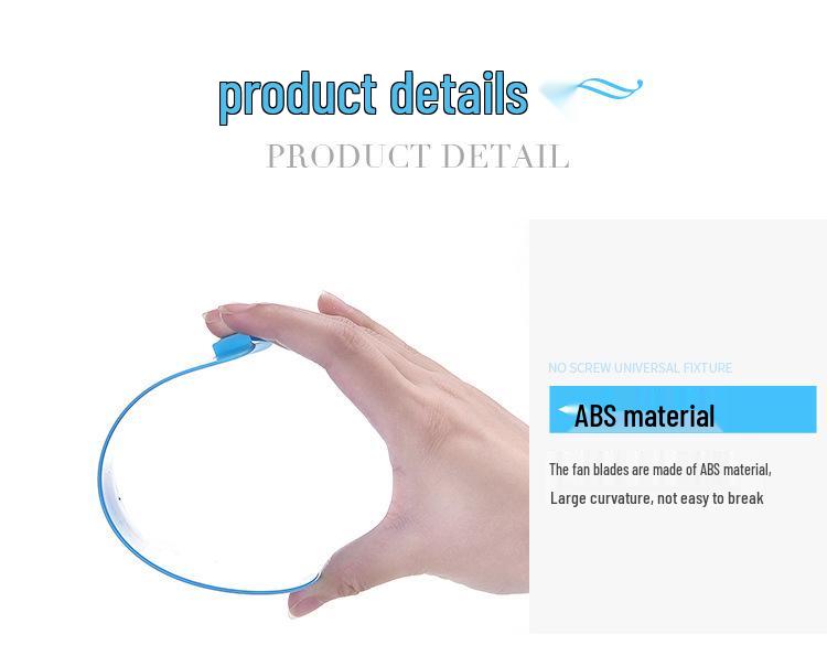 Jiapeng Kompaktowy wentylator stołowy z klipsem - Energooszczędny wentylator letni do akademików i biur