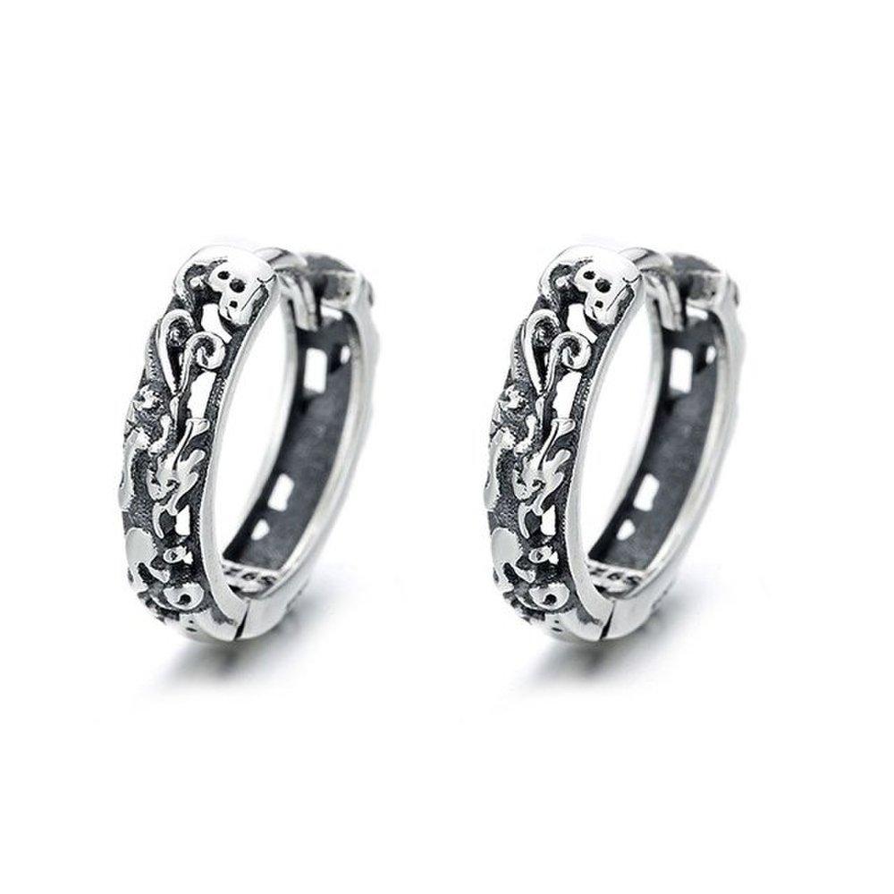 High-quality sterling silver 925 earrings Indica E064 ring earrings (Wfgjepo)