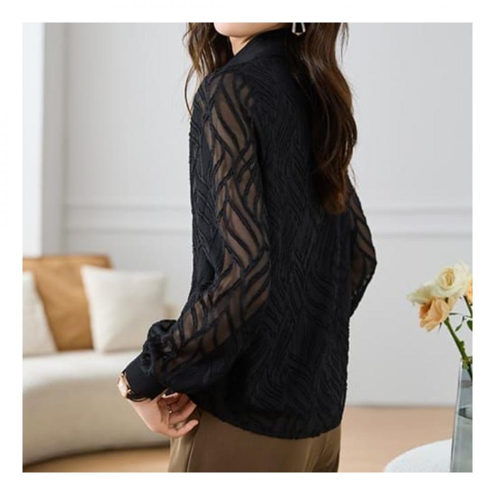 Navava Classic Sheer Long Sleeve Shirt Nb1668