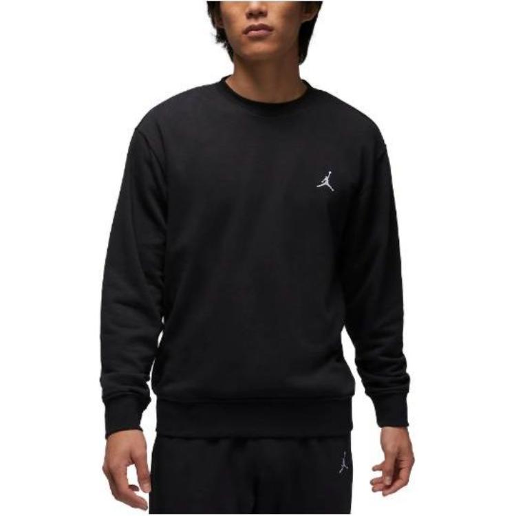 Jordan Sweatshirts Men's Black Crew Neck Moderate Regular BQ2941-010