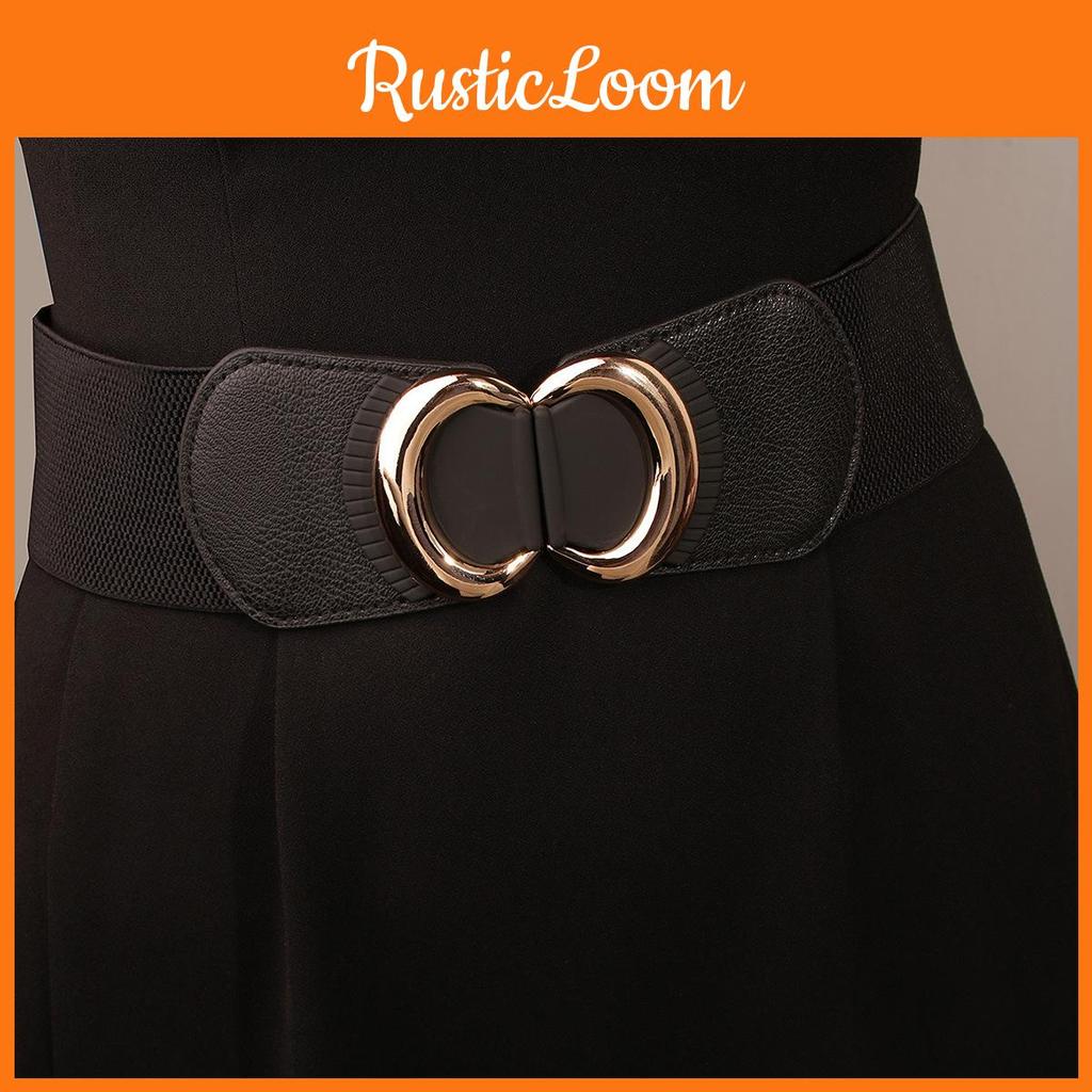 Stylish Female Eastic Waist Cincher With Metal Clasp For Casual Office Wear