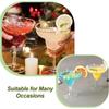 18Pcs Plastic Margarita Glasses, Disposable Stackable Champagne Cups for Bar Wedding Party, Cocktail Martini Drink Clear Cups