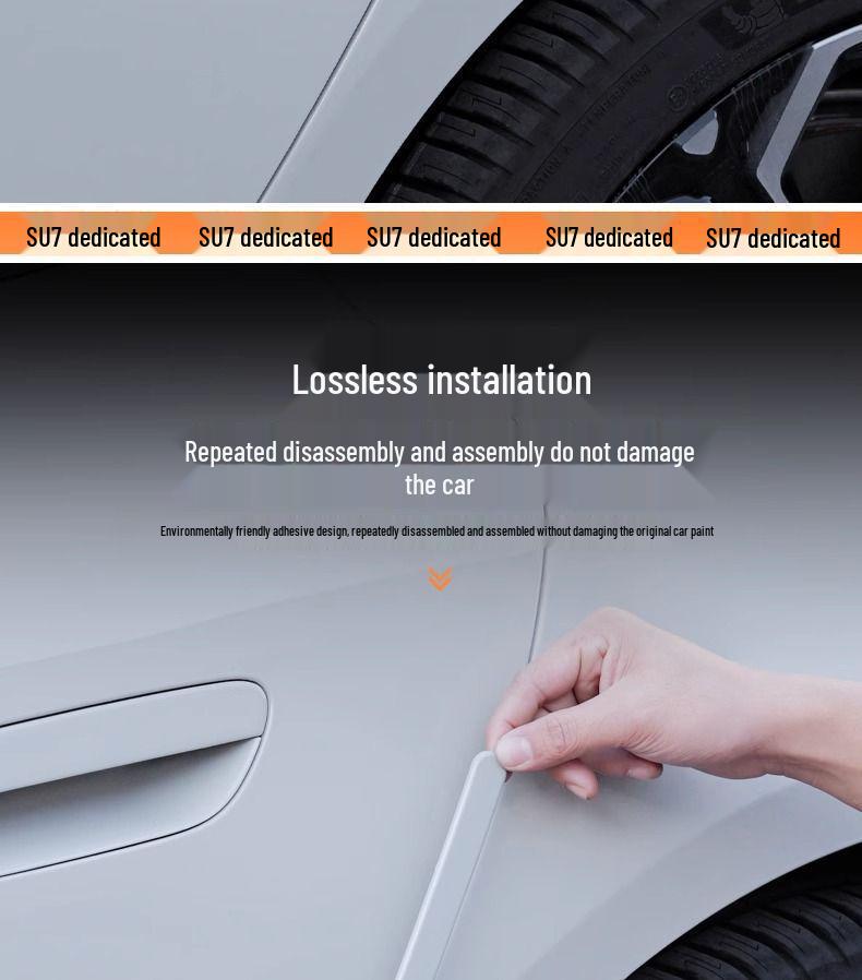 Xiaomi SU7 Car Door Anti-Collision & Scratch Protection Strip - Decorative Car Sticker Accessory