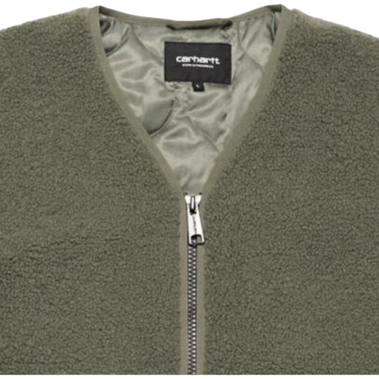Carhartt WIP FW23 Tour Series Suede Zip Neck Panel Pocket Jacket Men jackets Green I032244-63-XX