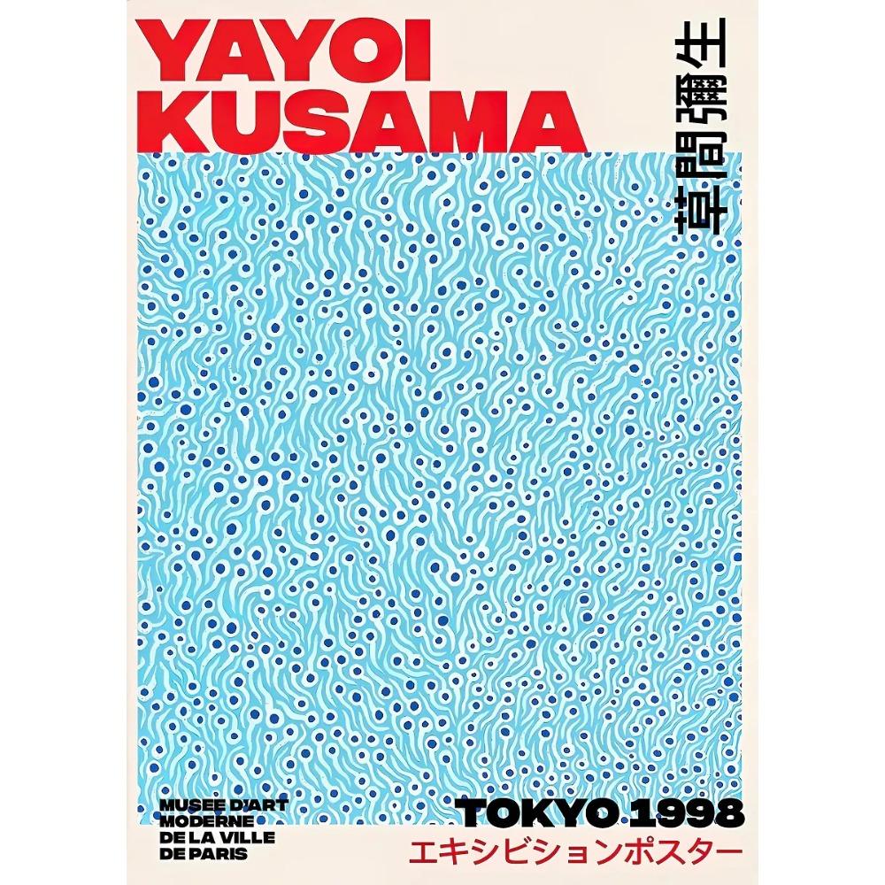 Japanese Famous Artist Yayoi Kusama Polka Dot Poster Exhibition Abstract Prints Canvas Painting Wall Art Picture Home Room Decor