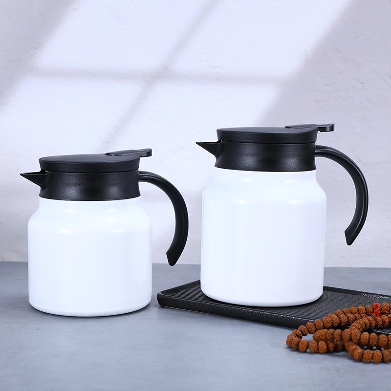316 Stainless Steel Insulated Stewing Teapot - Large Capacity, Portable Tea & Water Separator.