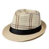 Summer Men's Hat Jazz Hat Shade Men's Straw Hat Sunscreen Cool Hat Beach Hat British Top Hat