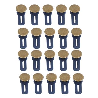 20Pcs Button Enlarged Waist Metal Removable Adjustable Button for Shoes Suspenders Sweaters