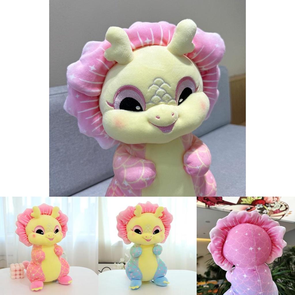 Cute Fluffy Dragon Plush Toy For Chinese New Year Celebrations 35cm Height