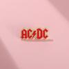 Fashionable Rock Acdc Band Pin Chic Geometric Letter Design Ideal Gift All For