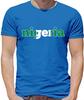 Nigeria Flag Colours - Mens T-Shirt - Football Country Flags Nigerian