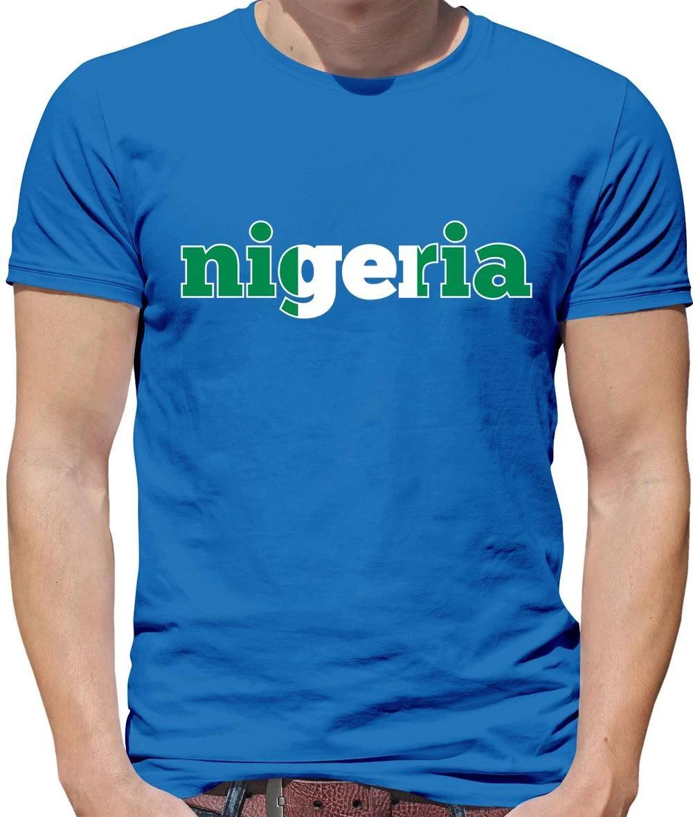 Nigeria Flag Colours - Mens T-Shirt - Football Country Flags Nigerian S
