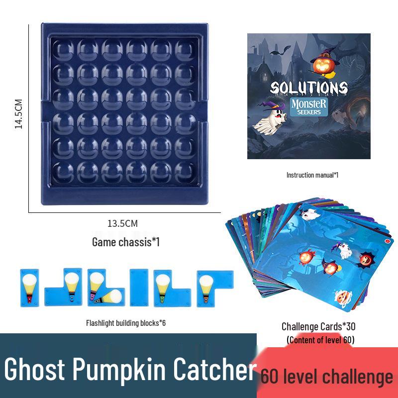 Ghost Catcher Puzzle Game - Interactive Flashlight Toy for Parent-Child Play & Educational Fun