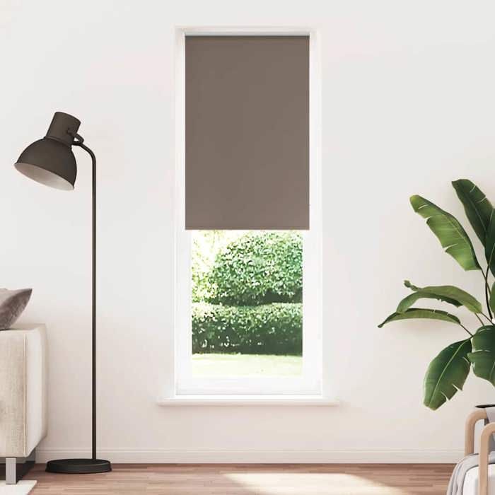 VidaXL Store enrouleur occultant café 75x210cm largeur du tissu 70,7cm, store de jour et de nuit, store de cuisine, store 4011045