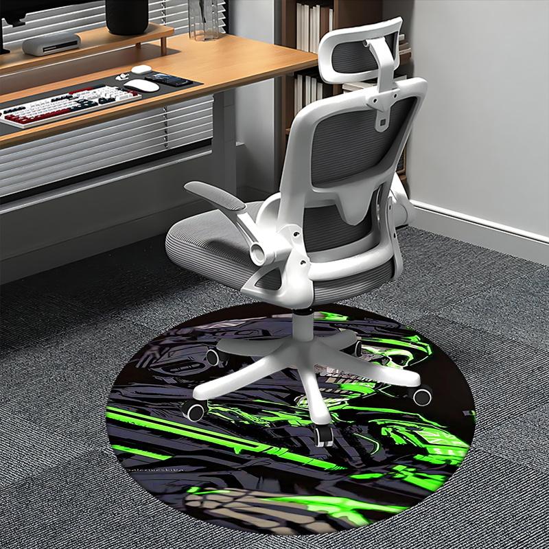 

Call of Duty: Ghosts Chair mat Round Rug-Office carpet, Machine Washable, Non-slip, Suitable for Living Rooms, Bedrooms 80cm