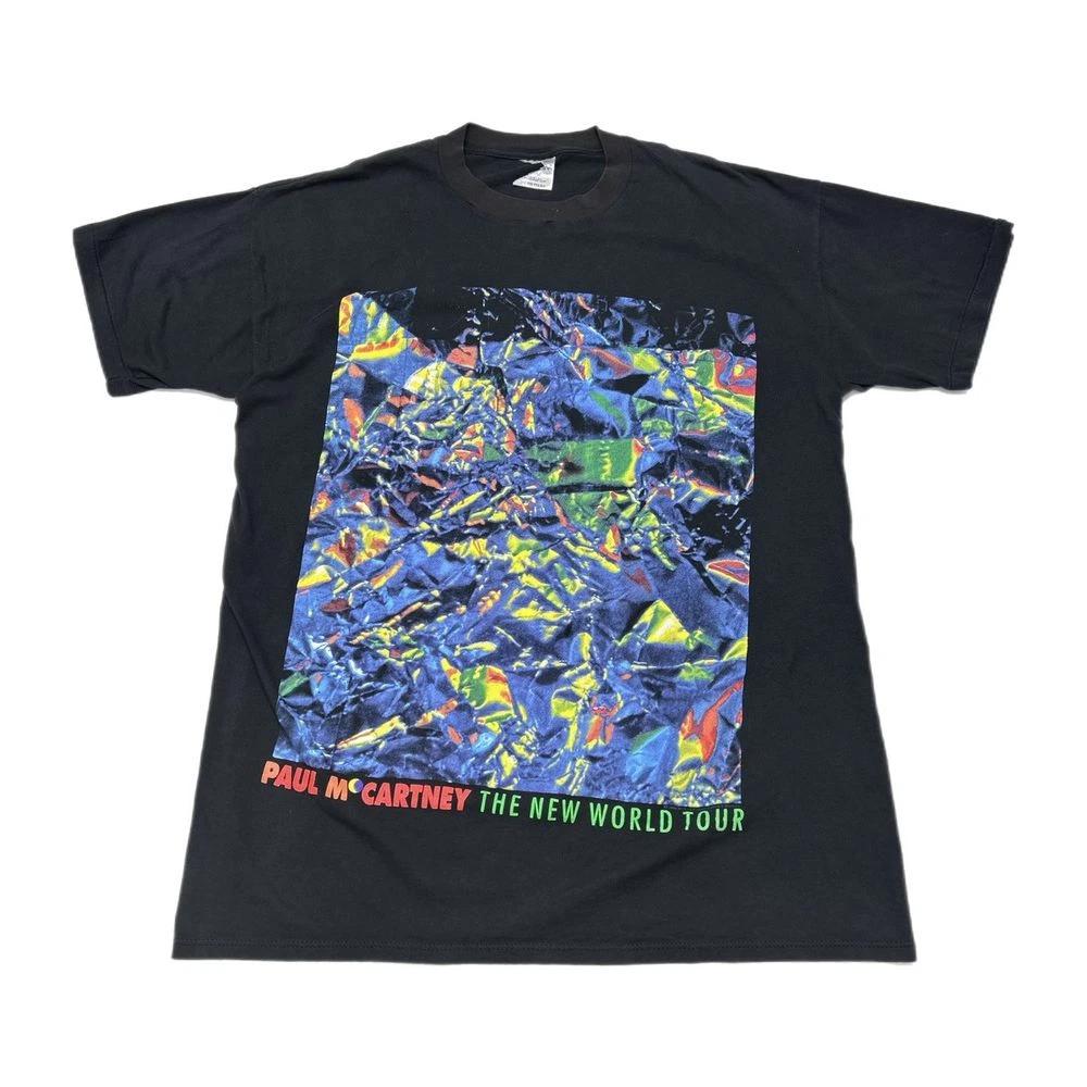 Vintage 1993 Paul McCartney The New World Tour T-Shirt, reprinted on a new shirt M