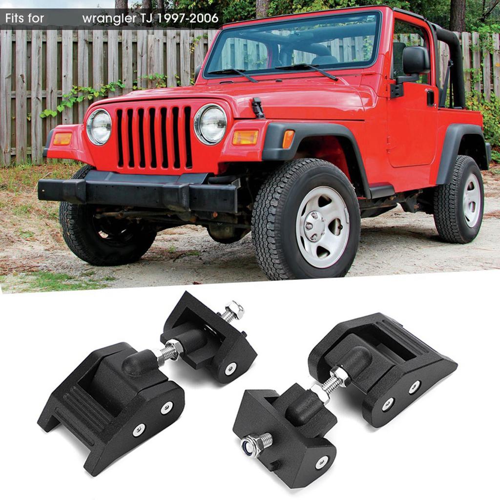 Aluminum Alloy Hood Latch Locking Catch Buckle Fits for Wrangler TJ 97‑06