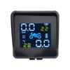 Best quality USB Solar Charging Motorcycle TPMS Motor Tire Pressure Tyre Temperature Monitoring Alarm System with 2 External