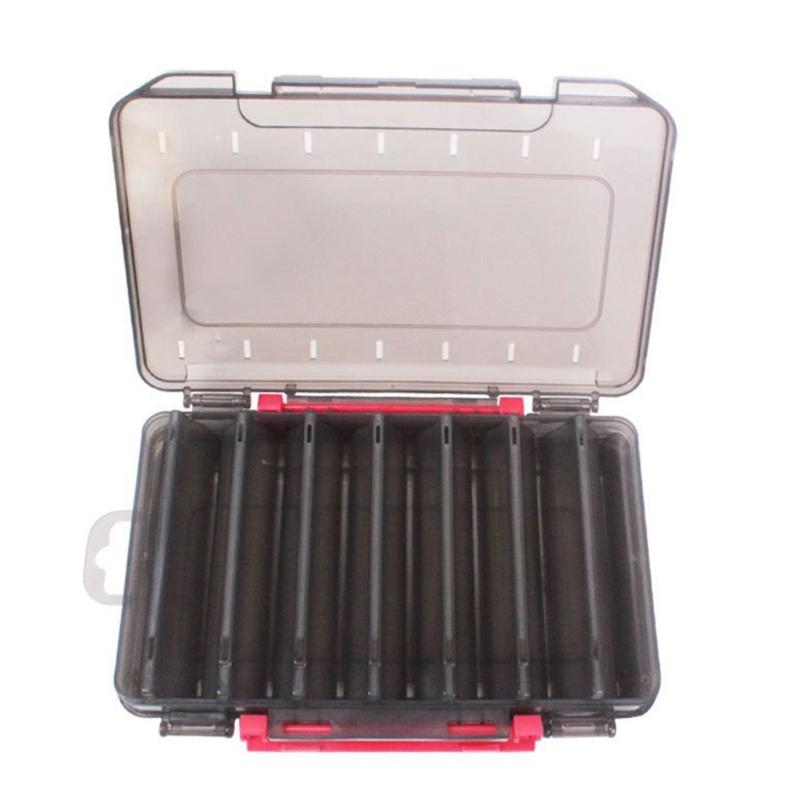 Fishing Lures Hooks Storage Container Double Side Fishing Accessory Case Fishing Tackle Storage Box Multi Compartment