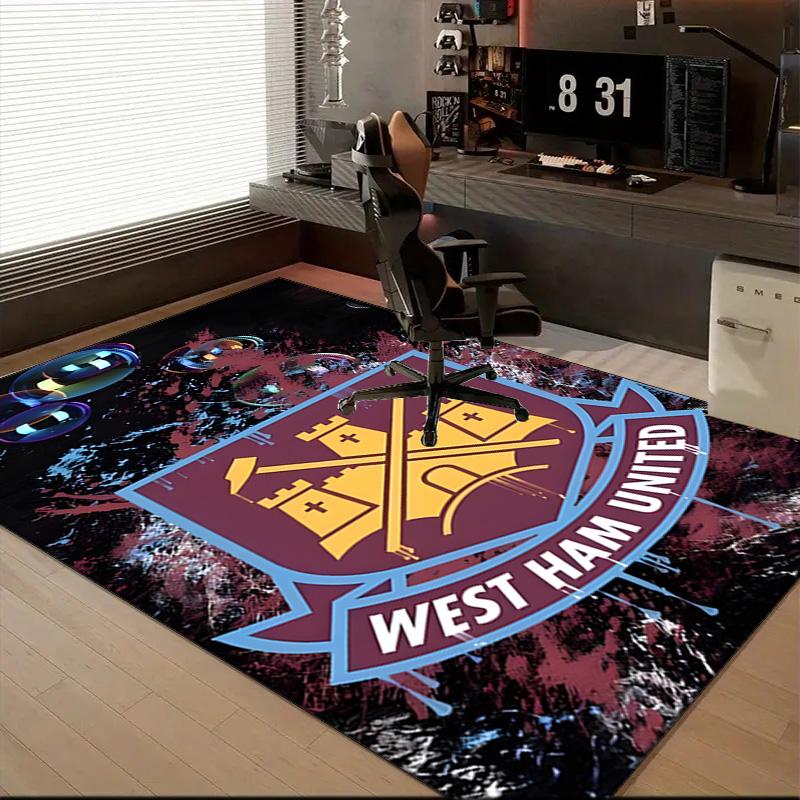 hammer Football Printed Office Carpet Chair Cushion  Entryway Rug, Rugs for Living Room, Bedroom Christmas gifts