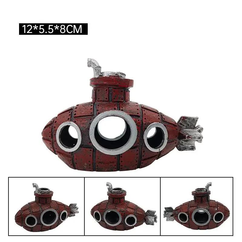 Resin Submarine Ornaments Fish Shrimp Shelter Cave Landscaping Accessories for Aquarium Fish Tank Decorations  Background
