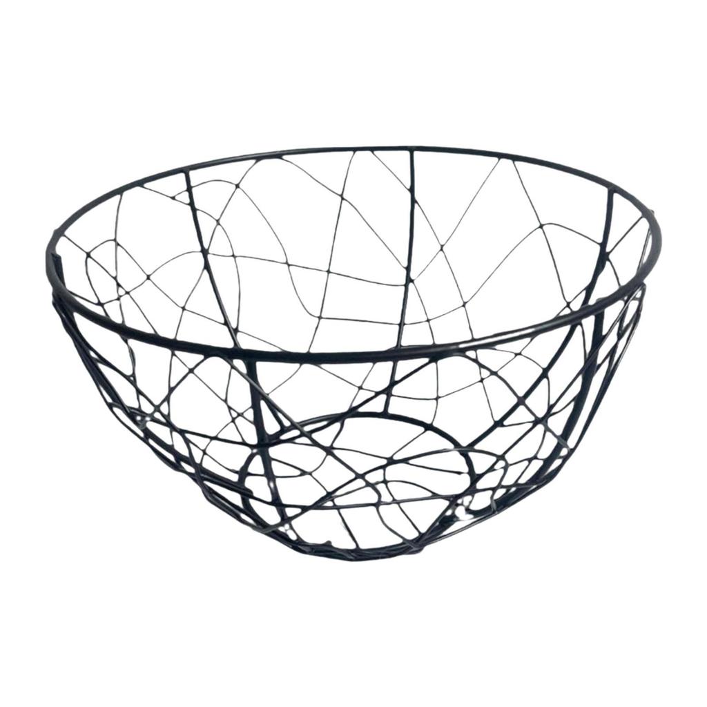 Metal Storage Bin Wire Egg Basket Decor Reusable Easy to Use