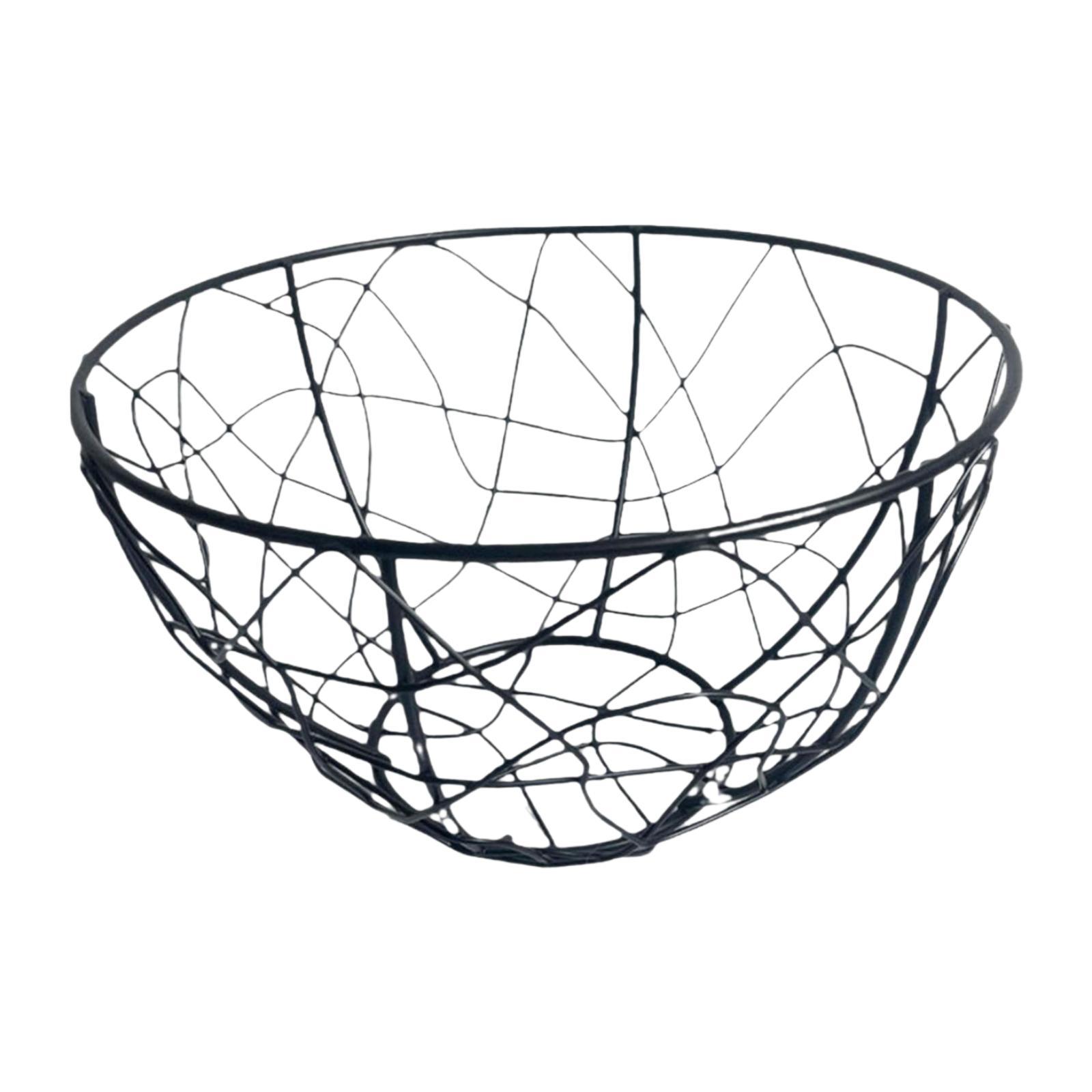 

Металлический контейнер для хранения Проволочная корзина для яиц Декор Многоразовый Легкий в использовании чёрный