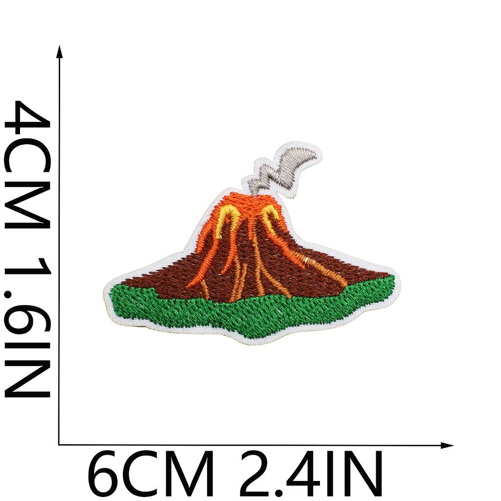 Cabin Embroidery Cloth Sticker Hawaii Travel Decoration Patch Sticker Yay Tree Pineapple Computer Embroidery Patch Flamingo