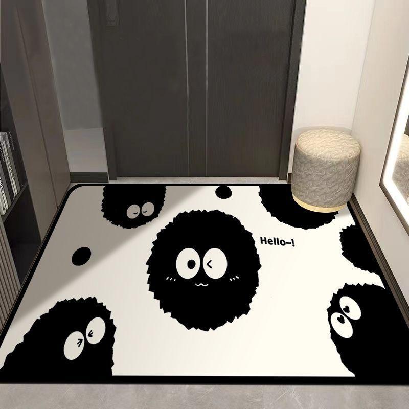 Modern Simple Bathroom Floor Mat Door Absorbent Non-slip Foot Mat Household Bathroom Mat Toilet Sink Carpet
