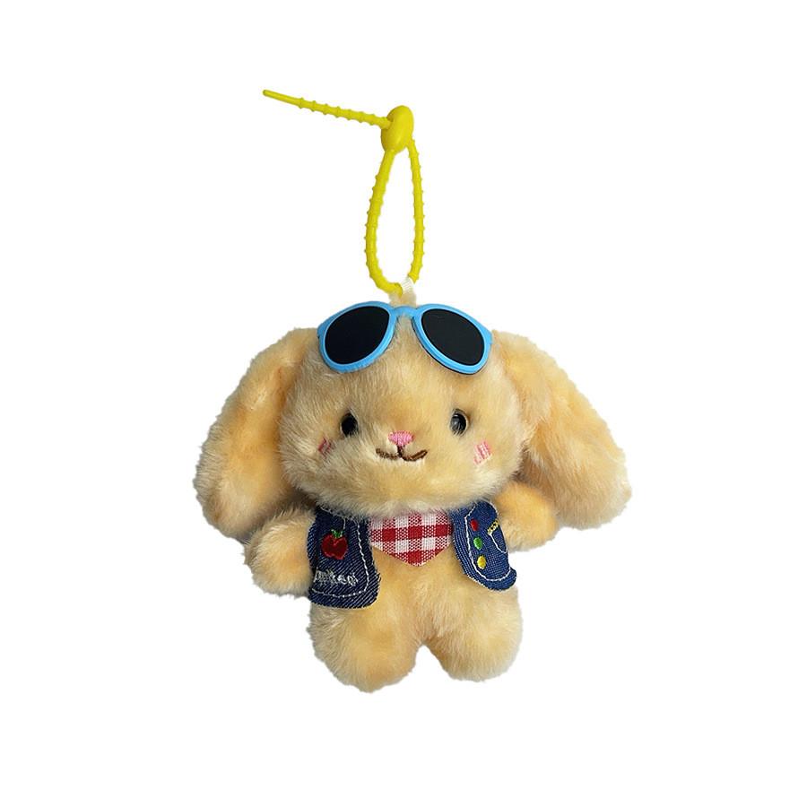 Adorable Animal Plush Doll With Short Plush Fabric For Bag Accessory And Collectible Gift