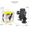 Telescopic Car Phone Holder with Suction Cup & Air Vent Mount
