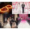 Simulation Rose Petal Wedding Room Arrangement Non-woven Petal T-table Sprinkling Flowers KTV Stage Marriage Proposal Props