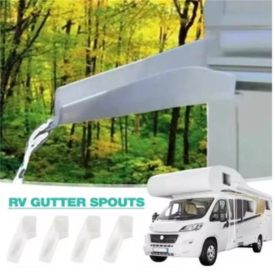 2 peças Calha de Teto para Trailer Calhas de Teto para Trailer Mini Calhas para Gazebo Borda de Gotejamento para Teto de Trailer Extensor de Calha Guias Afastam a Água da Chuva