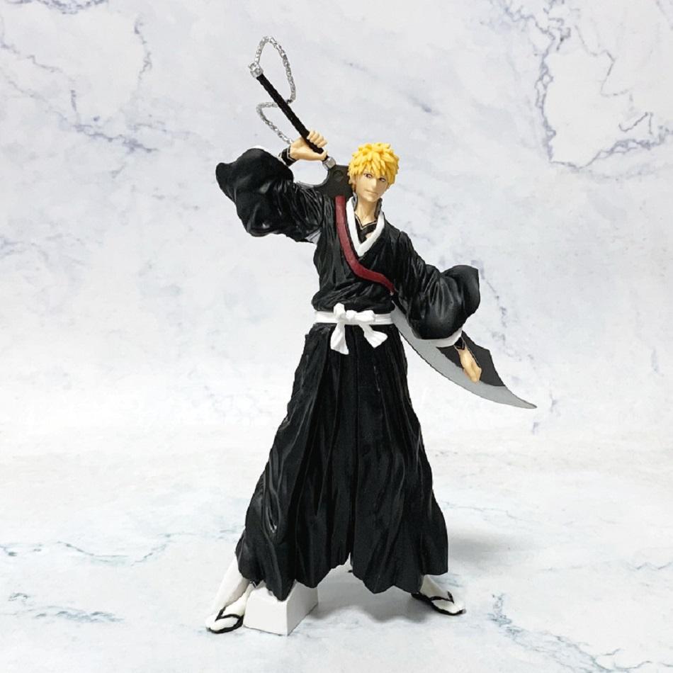 21cm Anime Bleach Figure Kurosaki Ichigo Action Figure Aizen Sousuke/Hitsugaya Toushirou Figurine PVC Model Collection Toy Gifts