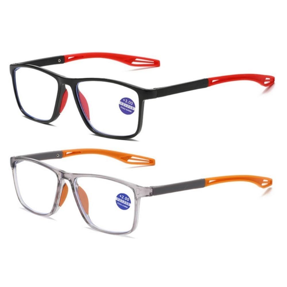 Anti-blue Light Reading Glasses Ultralight TR90 Sport Presbyopia Eyeglasses Women Men Far Sight Optical Eyewear Diopters To +4.0